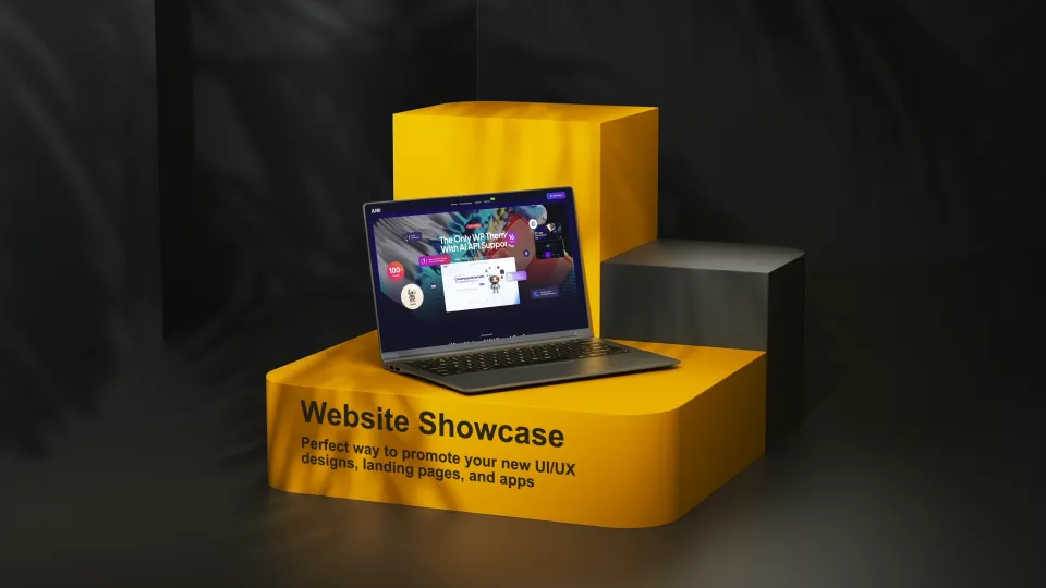 3D Laptop Mockup | Website Showcase