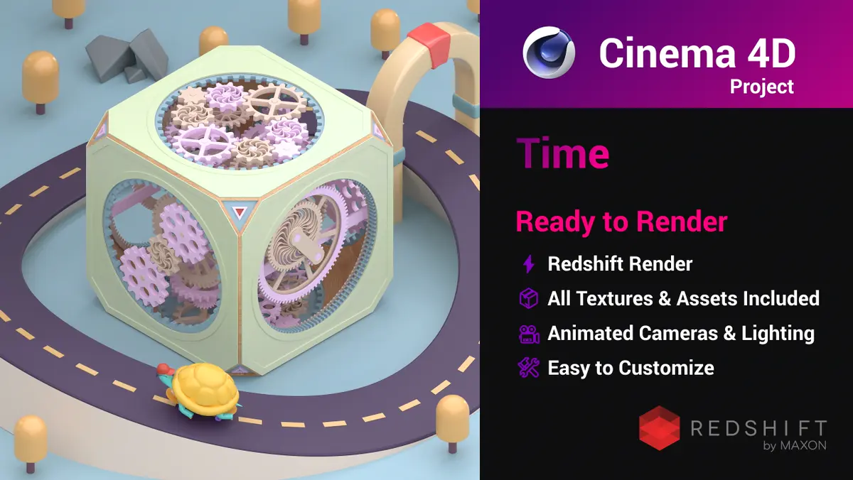 Time | Ізометрична циклічна 3D-анімація