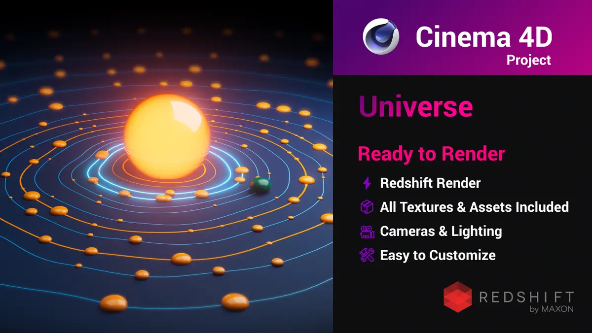 Universe | Безкоштовний Cinema 4D Project